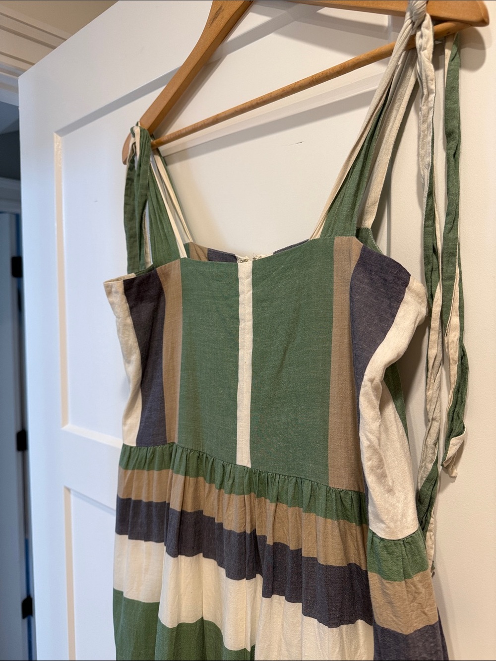 Mirth Green Striped Maxi Dress - Picture 3 of 8